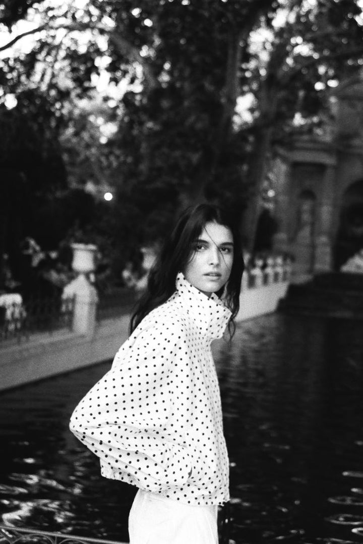 Polka Dot Puffer Jacket