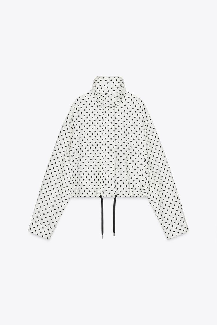 Polka Dot Puffer Jacket