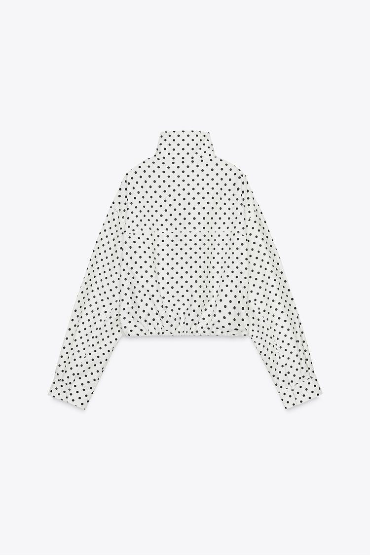 Polka Dot Puffer Jacket