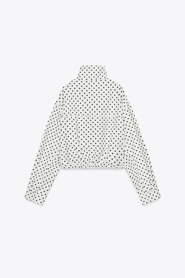 Polka Dot Puffer Jacket