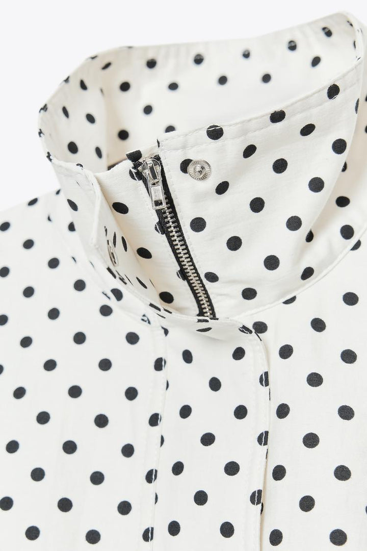 Polka Dot Puffer Jacket