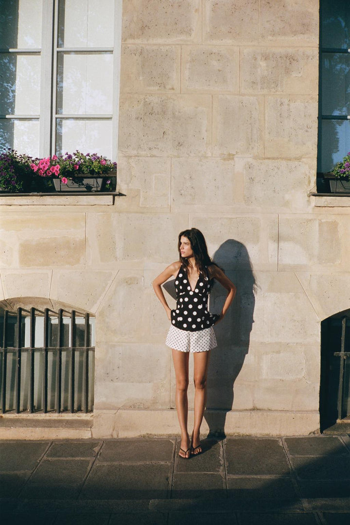 Polka Dot Mini Shorts